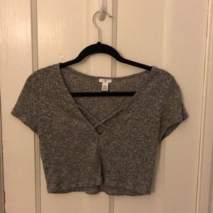 BP Gray Crop Top